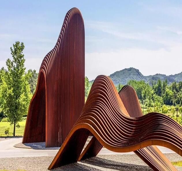 阳原锈钢板造型